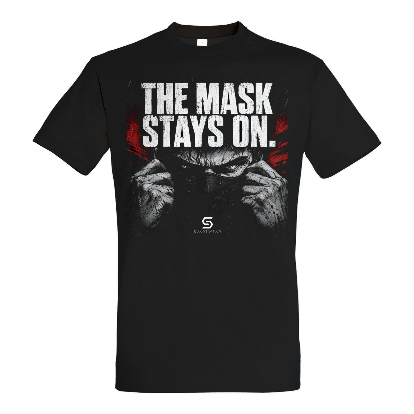 SVARTWEAR Statement Shirt „The Mask Stays On.“
