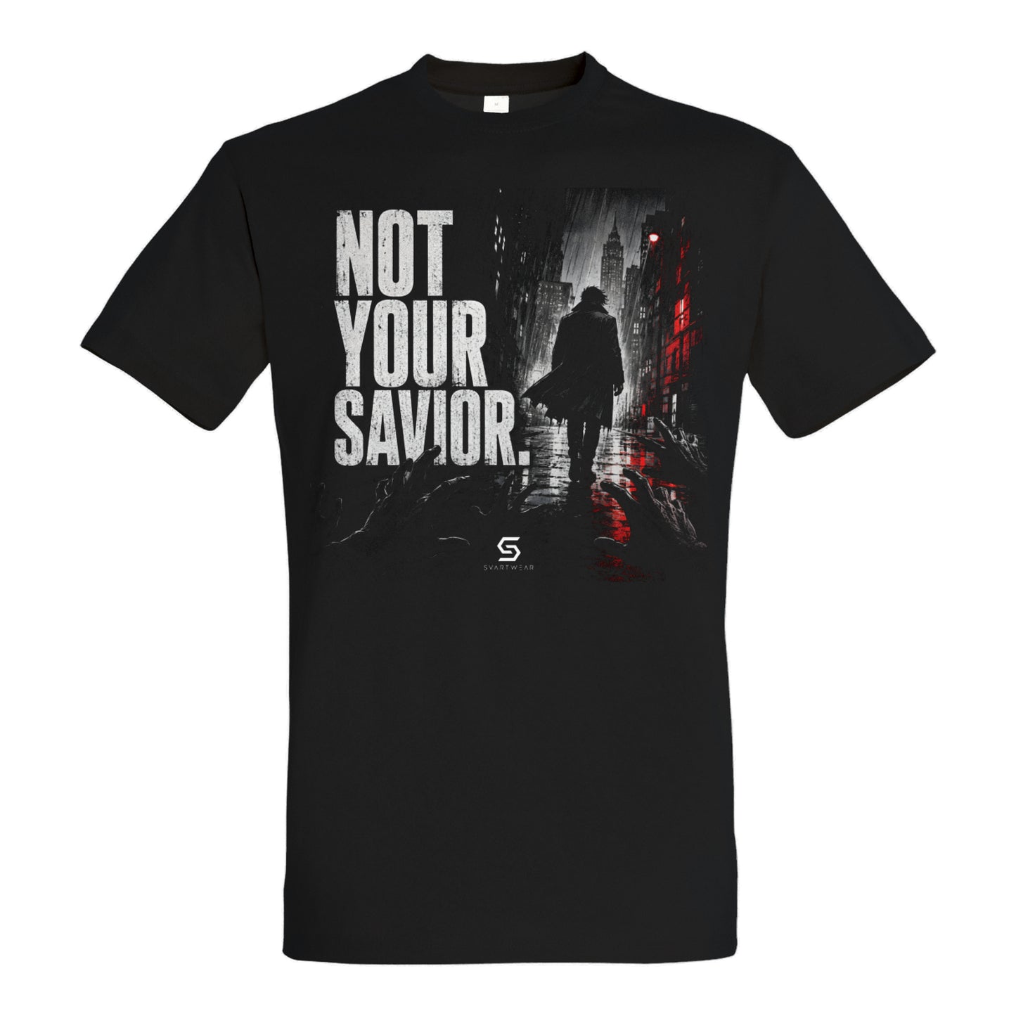 SVARTWEAR Statement Shirt „Not Your Savior.“