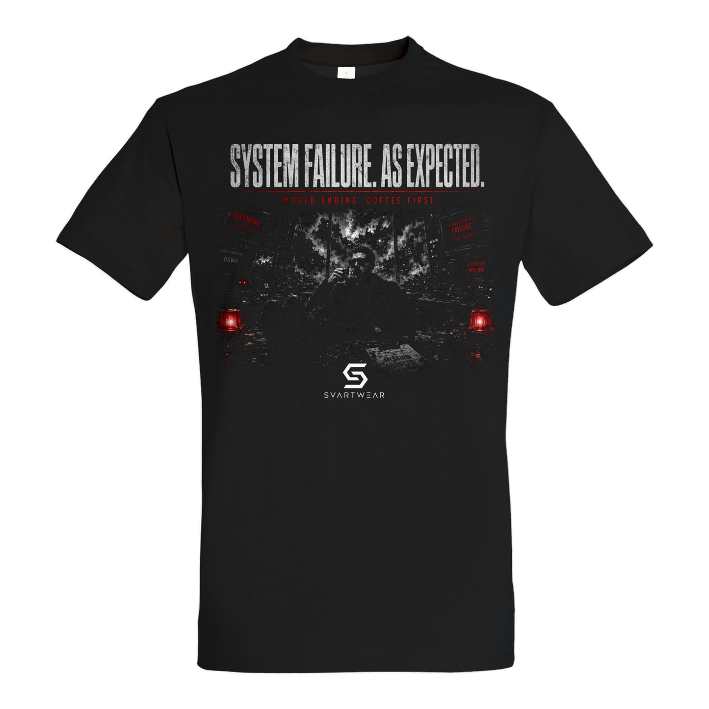 SVARTWEAR Statement Shirt „System Failure. As Expected.“