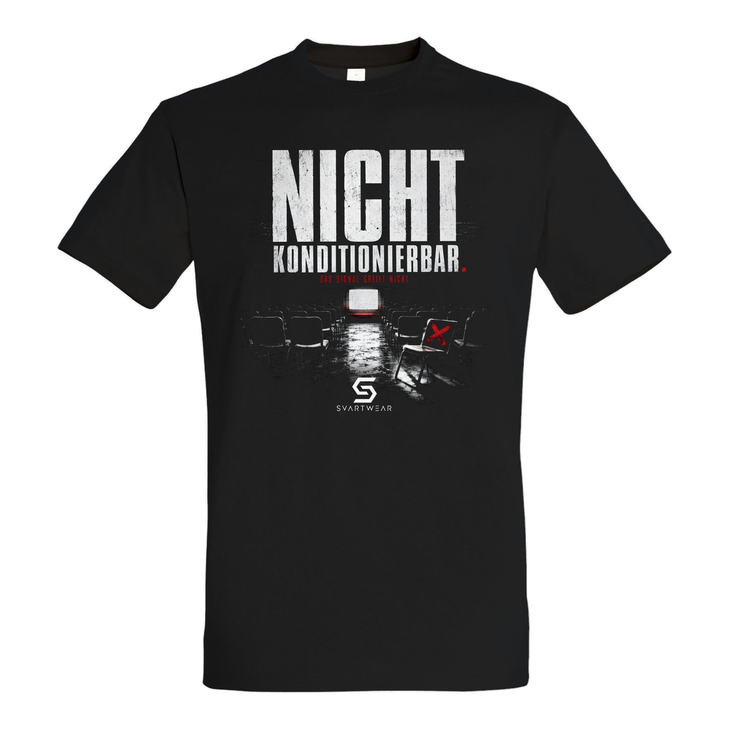 SVARTWEAR Statement Shirt „Nicht konditionierbar.“