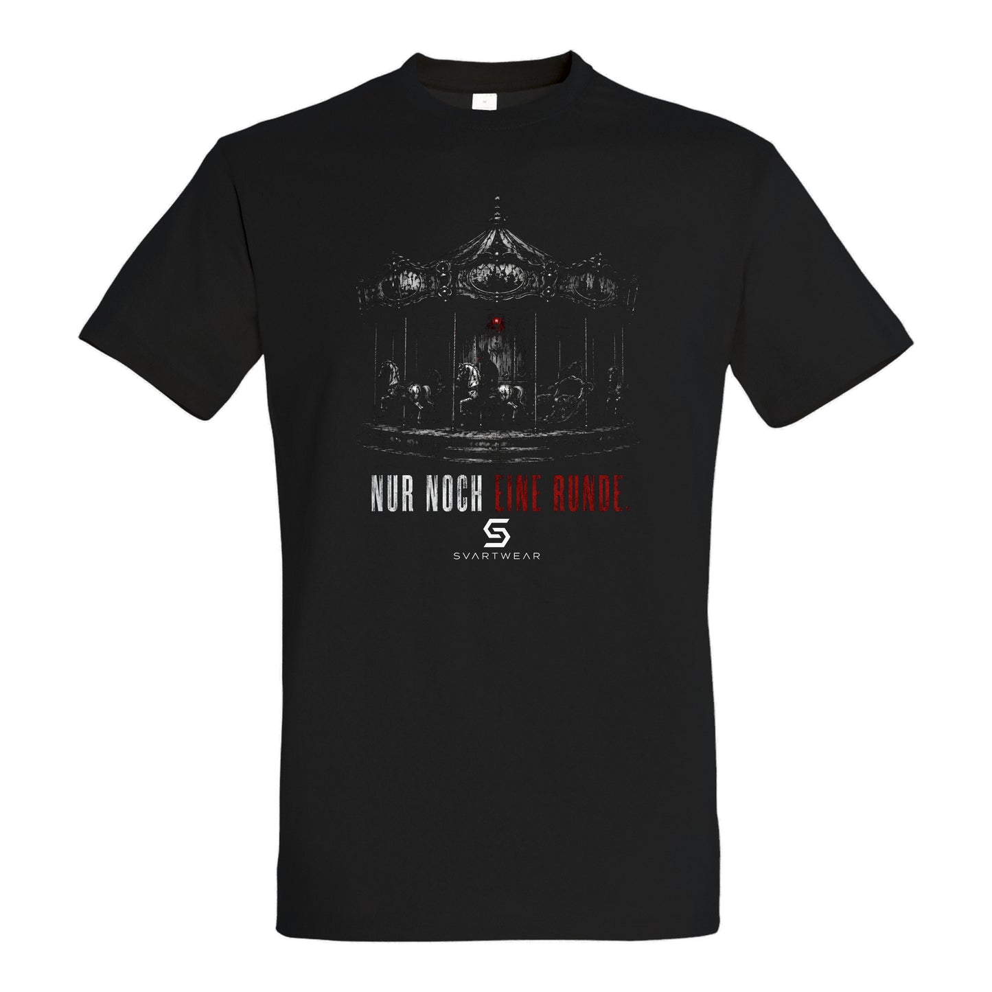SVARTWEAR Statement Shirt „Nur noch eine Runde.“