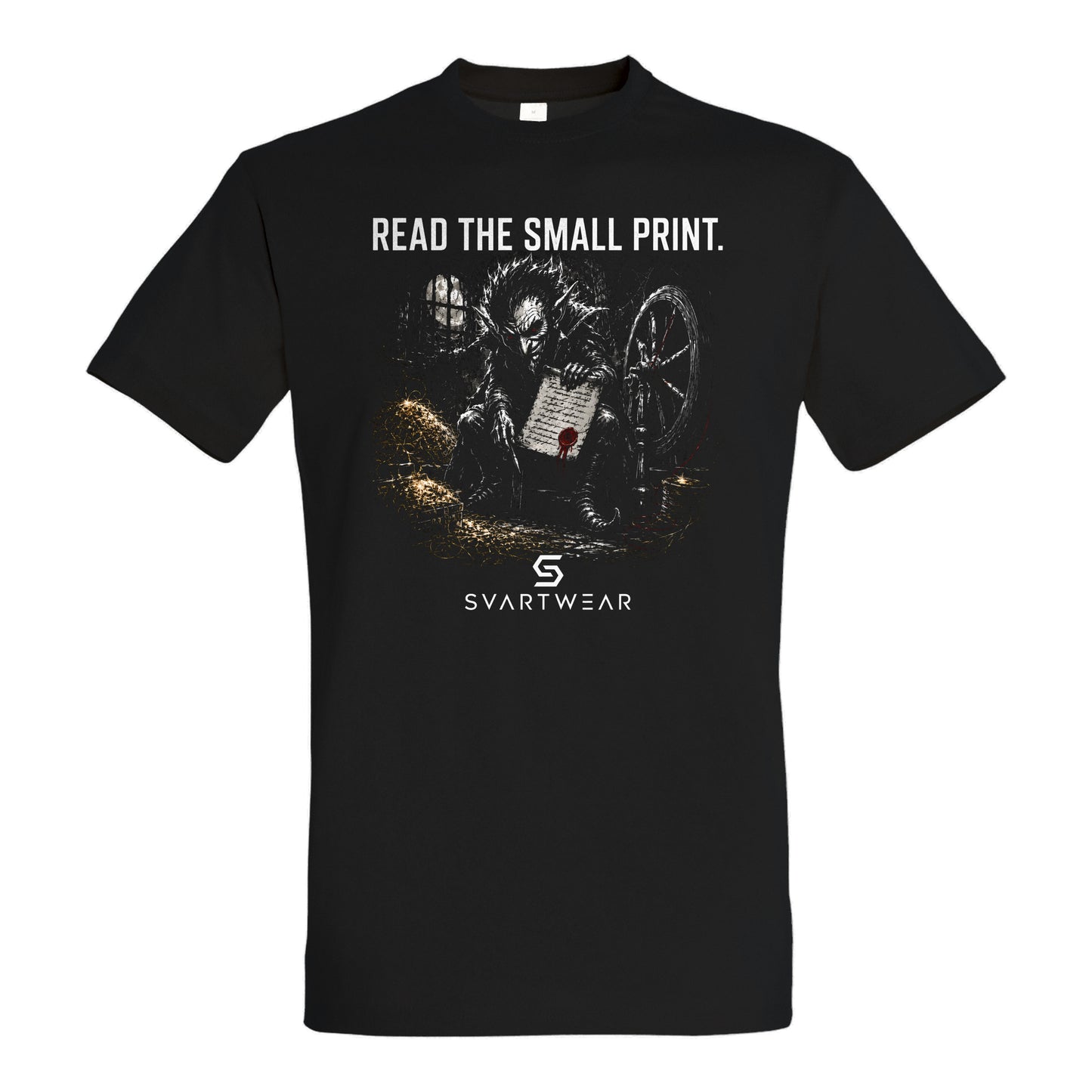 SVARTWEAR Shirt „Read the Small Print.“