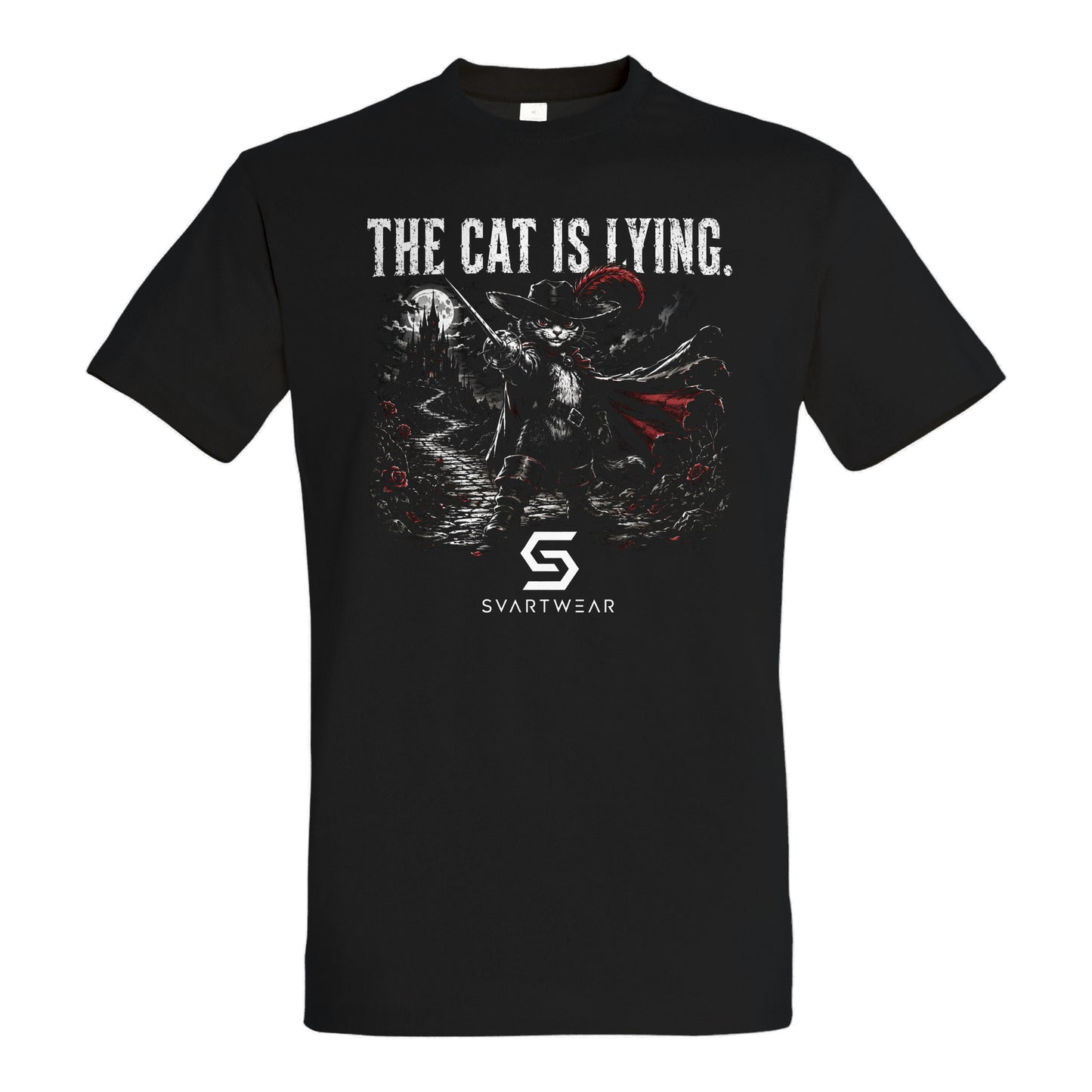 SVARTWEAR Shirt „The Cat Is Lying.“