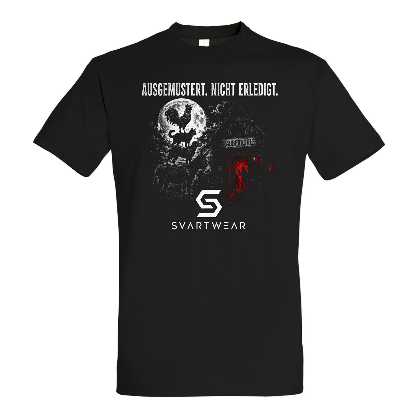 SVARTWEAR Shirt „Ausgemustert. Nicht erledigt.“