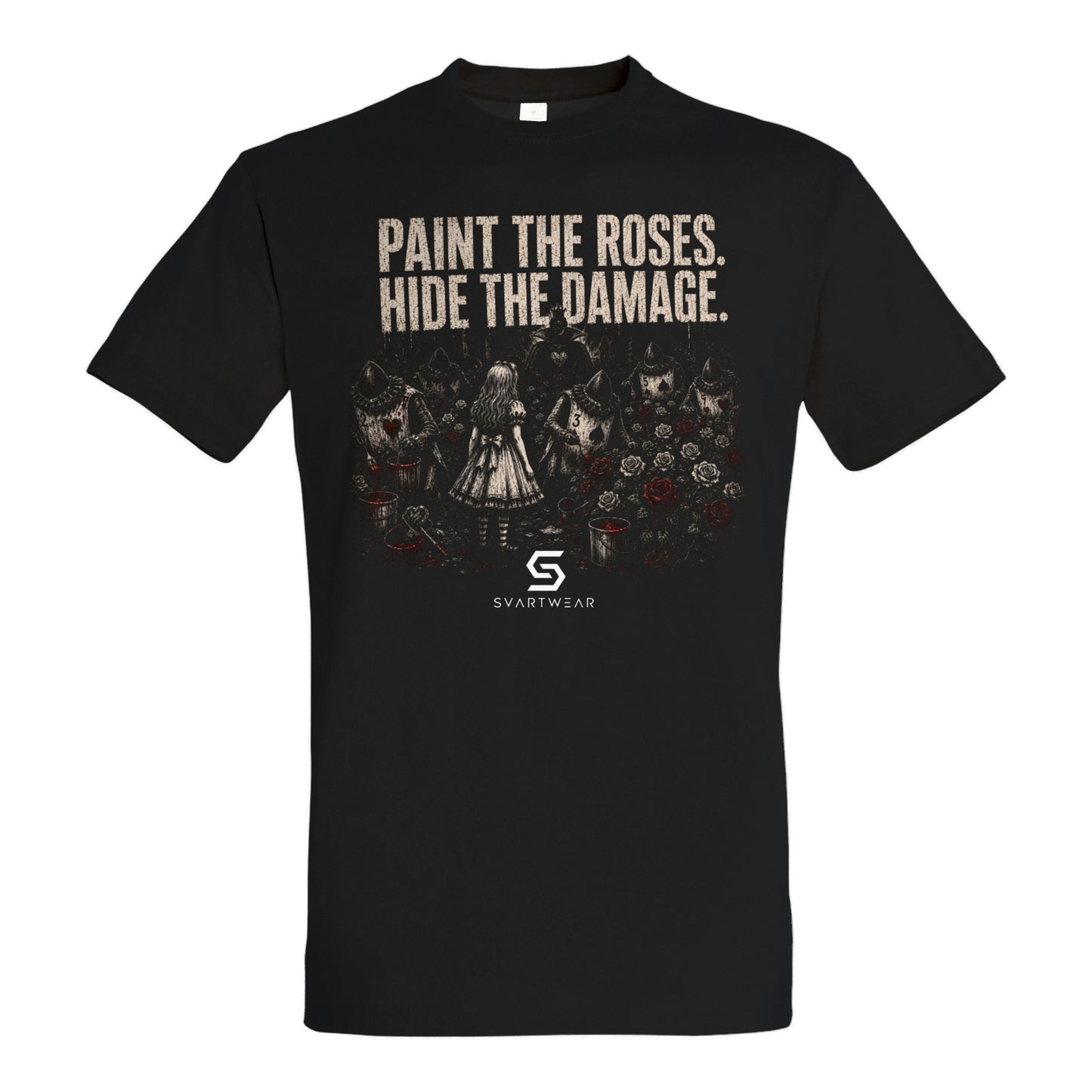 SVARTWEAR Shirt „Paint the Roses. Hide the Damage.“