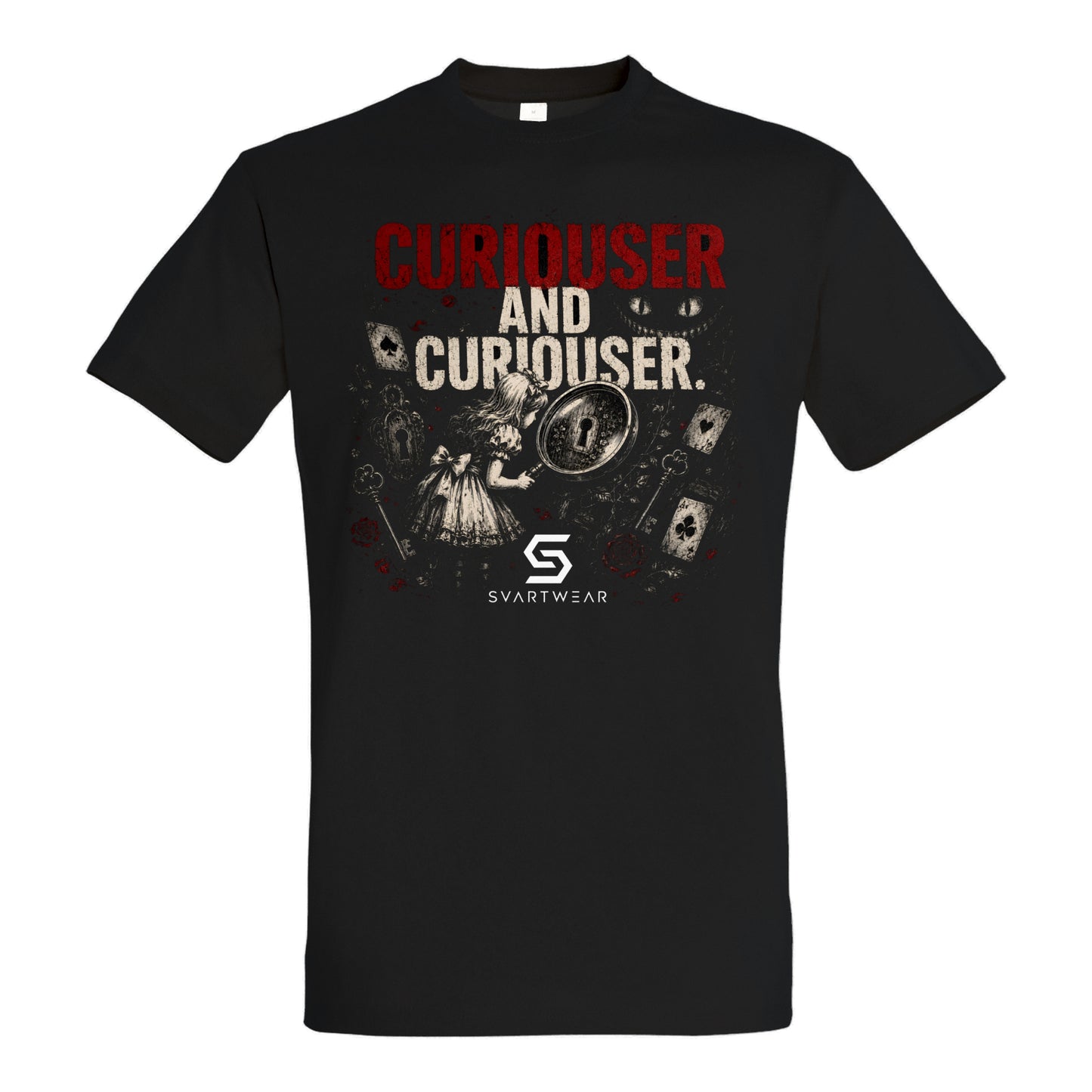SVARTWEAR Shirt „Curiouser and Curiouser.“