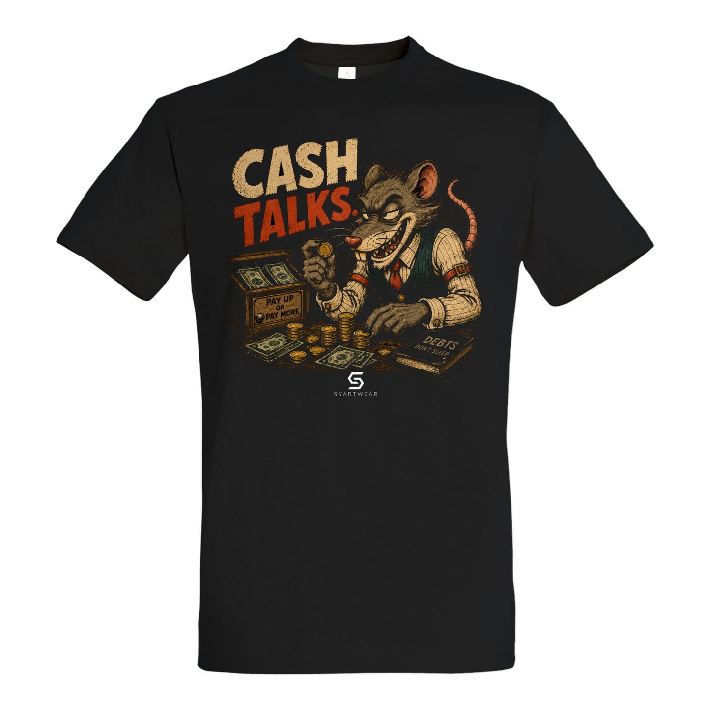 SVARTWEAR Bunte Biester Shirt „CASH TALKS.“