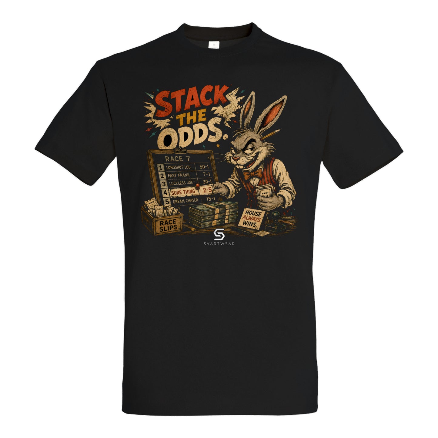 SVARTWEAR Bunte Biester Shirt „STACK THE ODDS.“