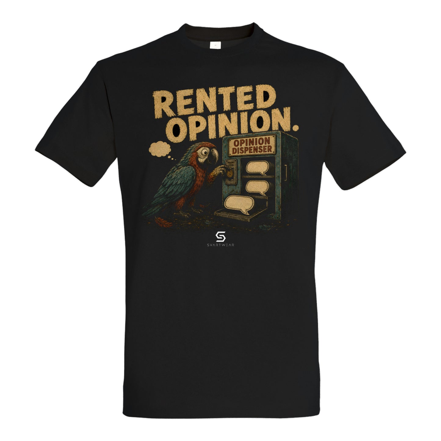 SVARTWEAR Bunte Biester Shirt „RENTED OPINION.“