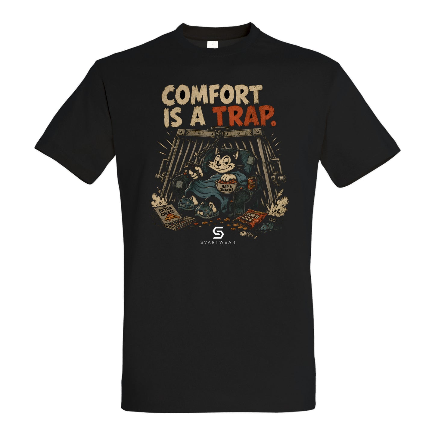 SVARTWEAR Bunte Biester Shirt „COMFORT IS A TRAP.“