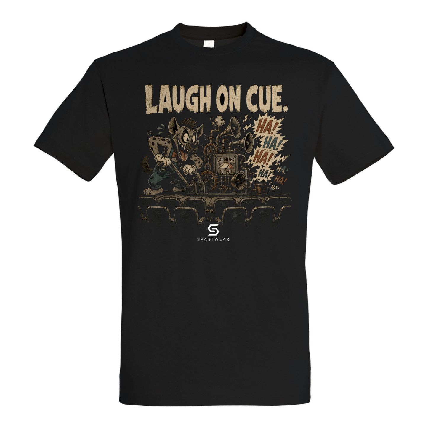 SVARTWEAR Bunte Biester Shirt „LAUGH ON CUE.“