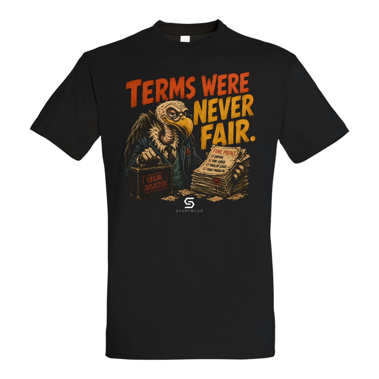 SVARTWEAR Statement Shirt „Terms Were Never Fair.“