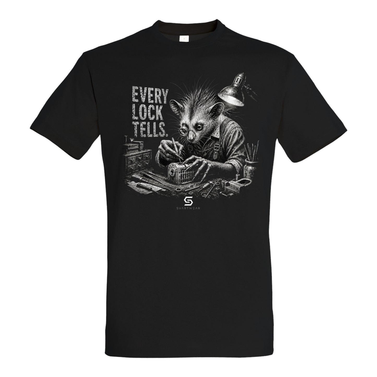 SVARTWEAR Statement Shirt „Every Lock Tells.“
