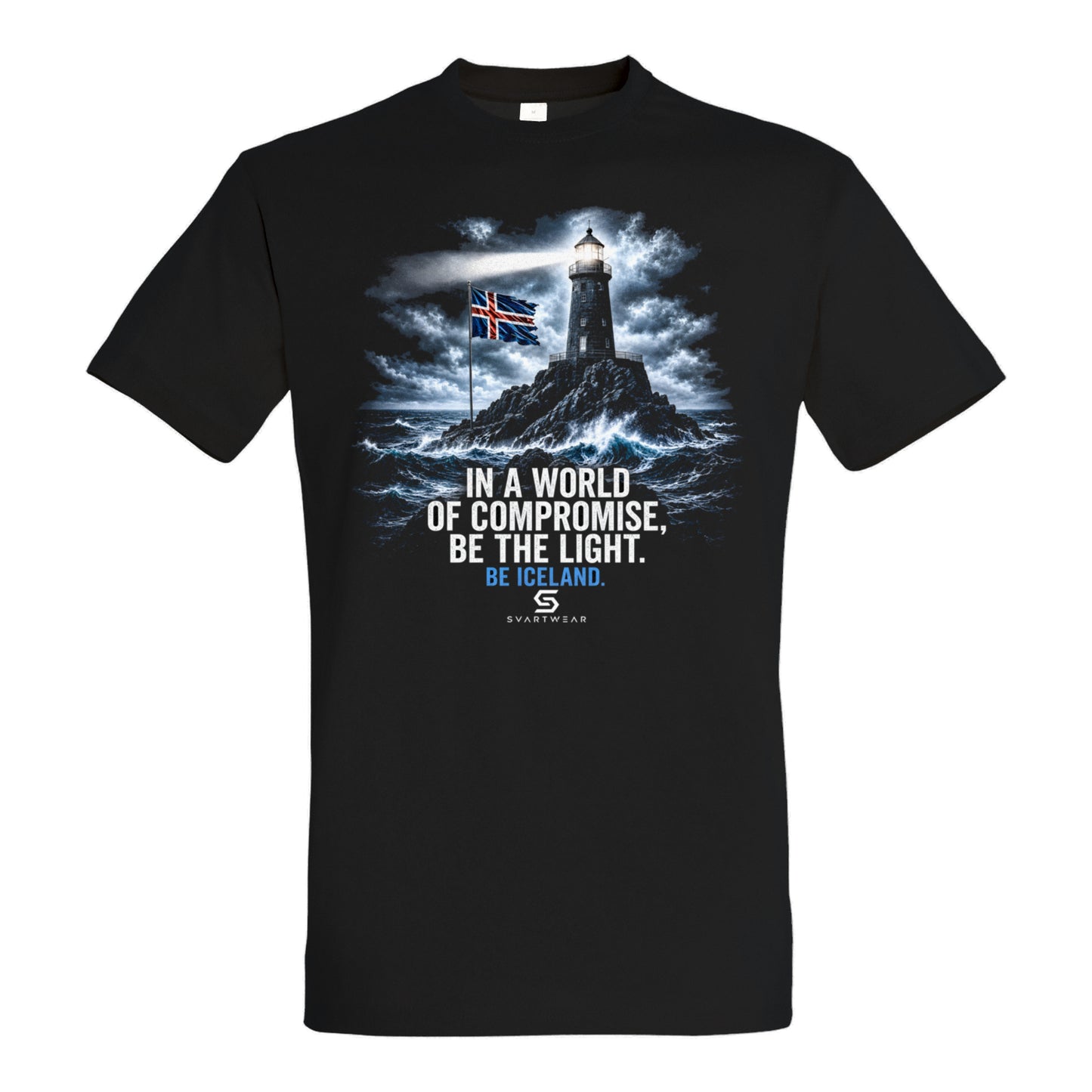 Iceland EU Referendum 2026 – Be The Light. | SVARTWEAR Statement Shirt