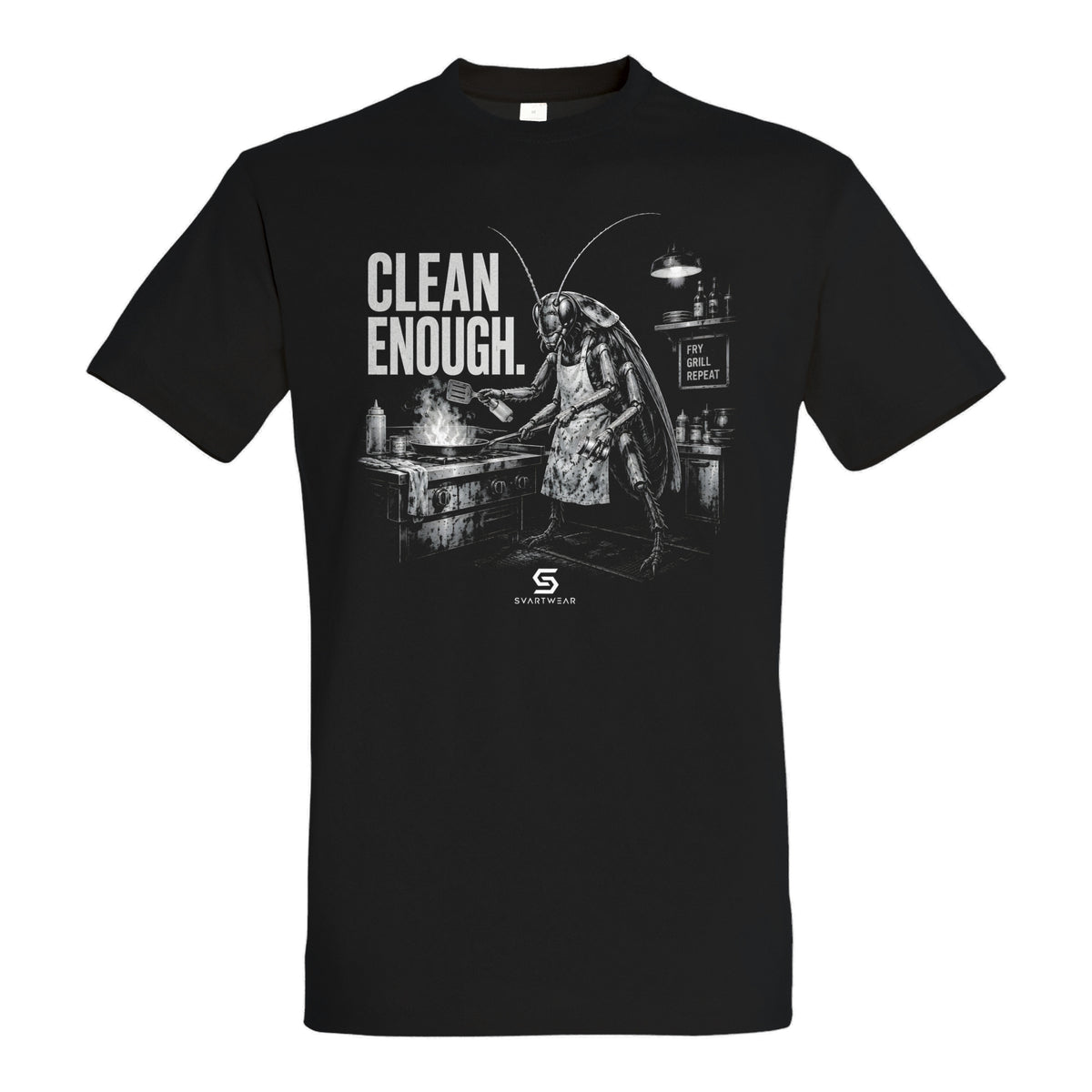 SVARTWEAR Statement Shirt „Clean Enough.“