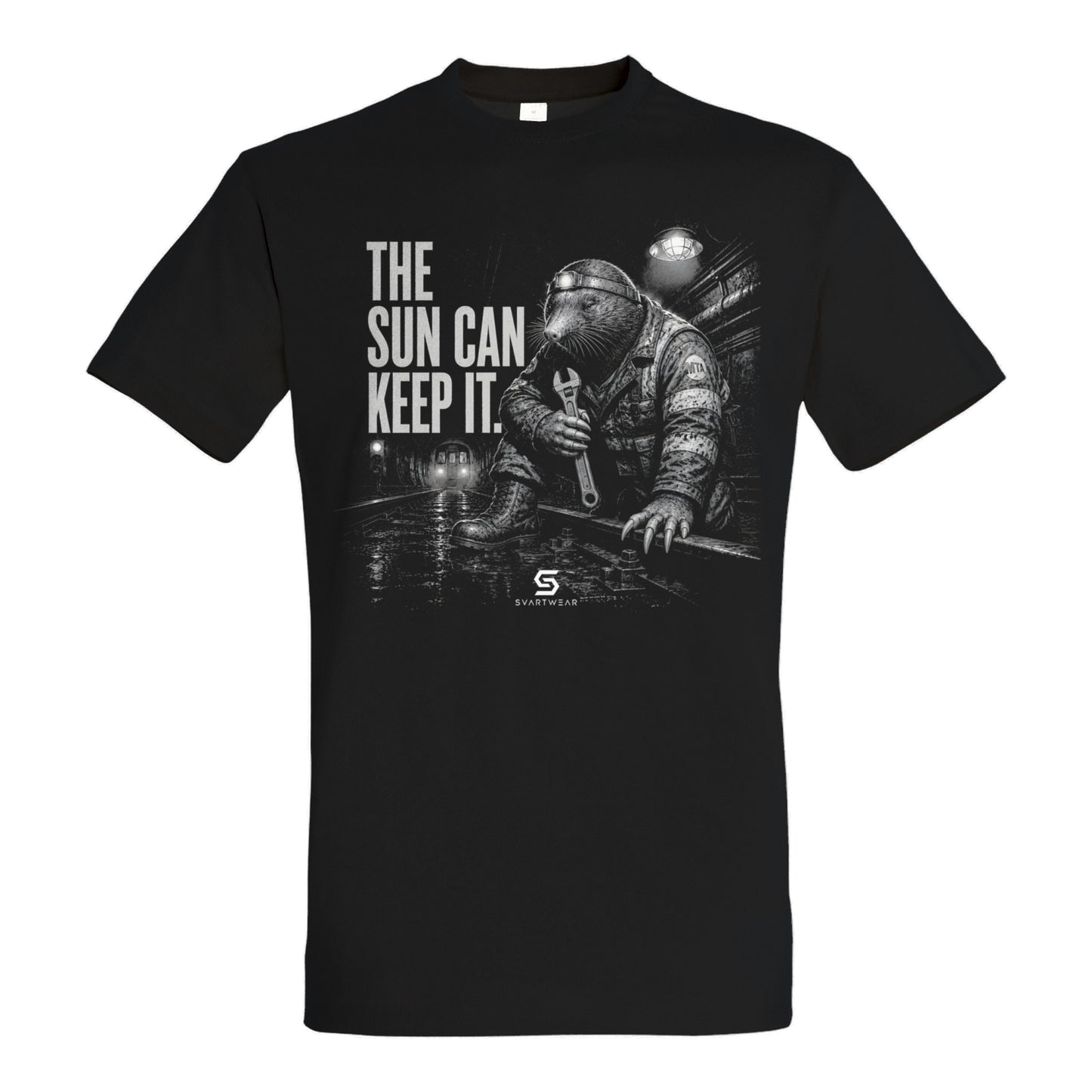 SVARTWEAR Dunkle Biester Shirt „The Sun Can Keep It.“