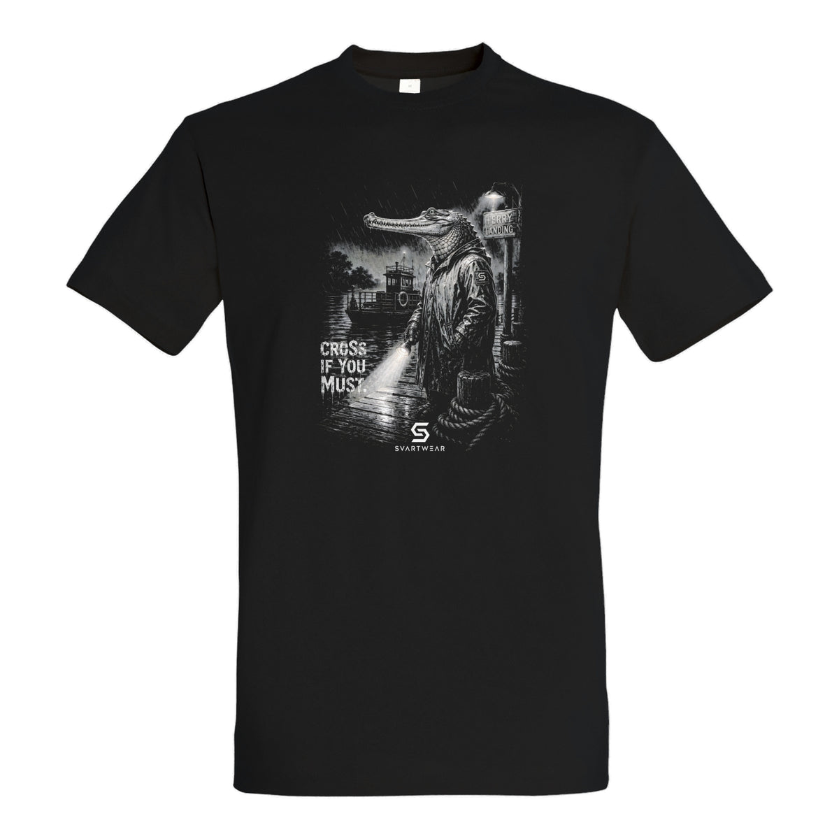 SVARTWEAR Dunkle Biester Shirt „Cross If You Must.“