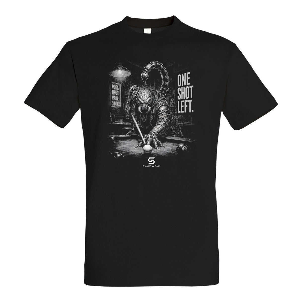 SVARTWEAR Dunkle Biester Shirt „One Shot Left.“