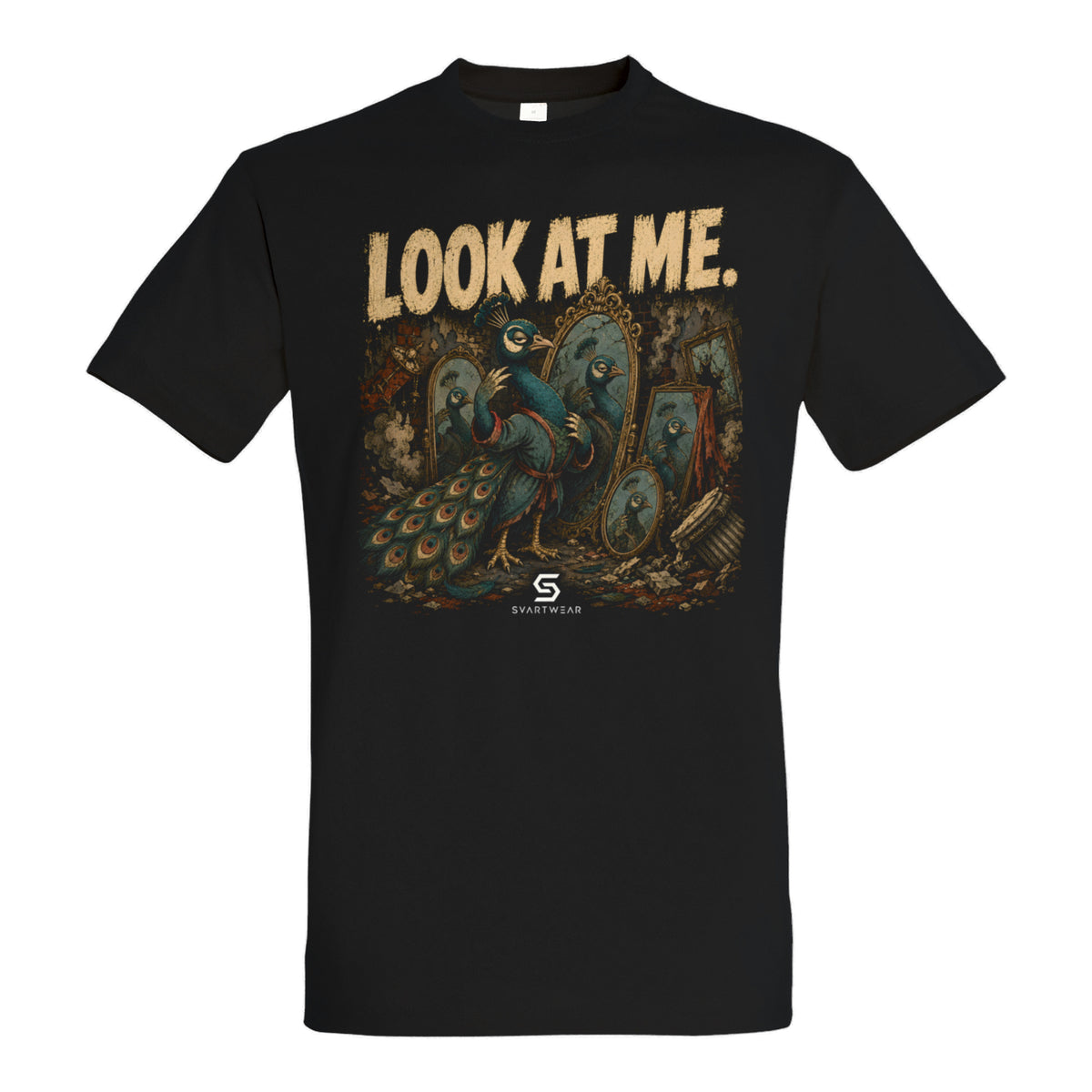 SVARTWEAR Bunte Biester Shirt „LOOK AT ME.“