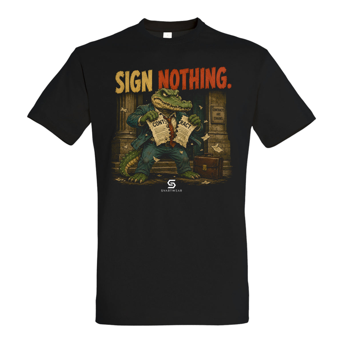 SVARTWEAR Bunte Biester Shirt „SIGN NOTHING.“
