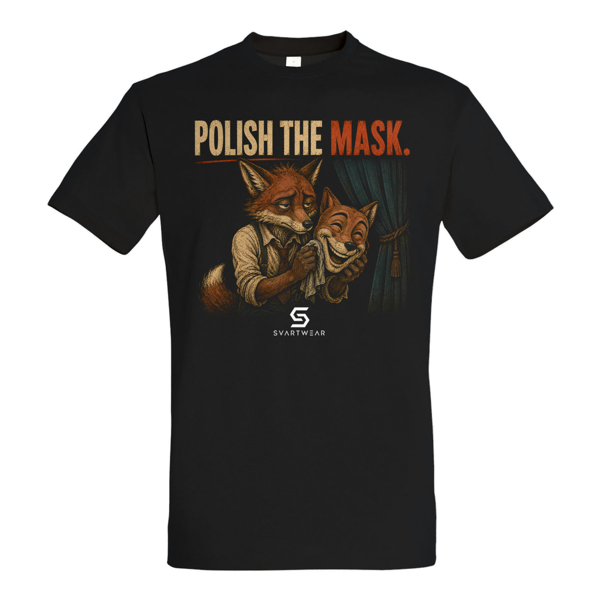 SVARTWEAR Bunte Biester Shirt „POLISH THE MASK.“