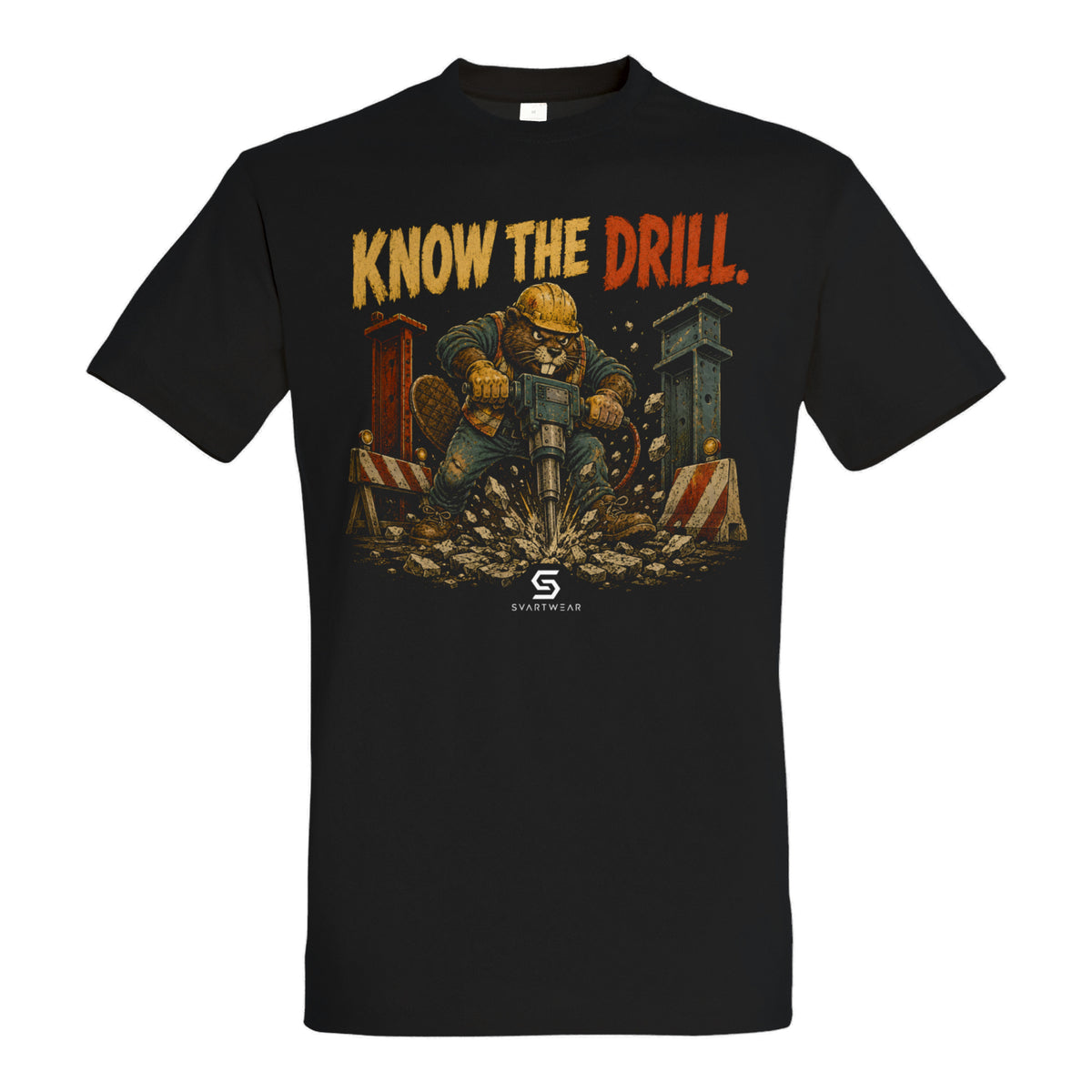 SVARTWEAR Bunte Biester Shirt „KNOW THE DRILL.“