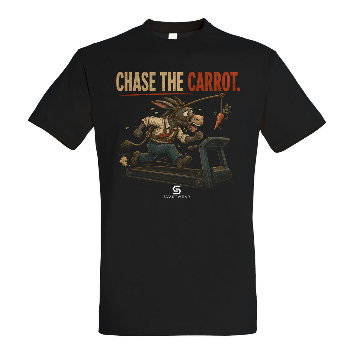 SVARTWEAR Bunte Biester Shirt „CHASE THE CARROT.“
