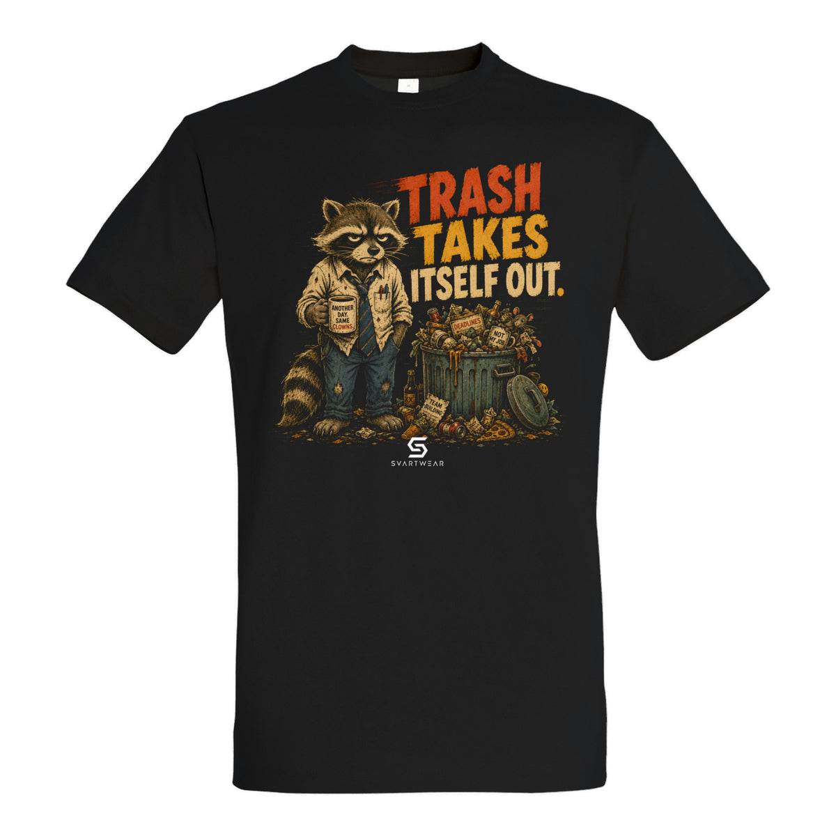 SVARTWEAR Bunte Biester Shirt „TRASH TAKES ITSELF OUT.“