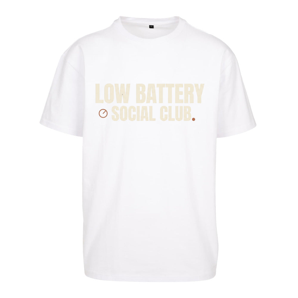 SVARTWEAR Unisex T-Shirt - „LOW BATTERY“ - 240 GSM HEAVYWEIGHT COTTON