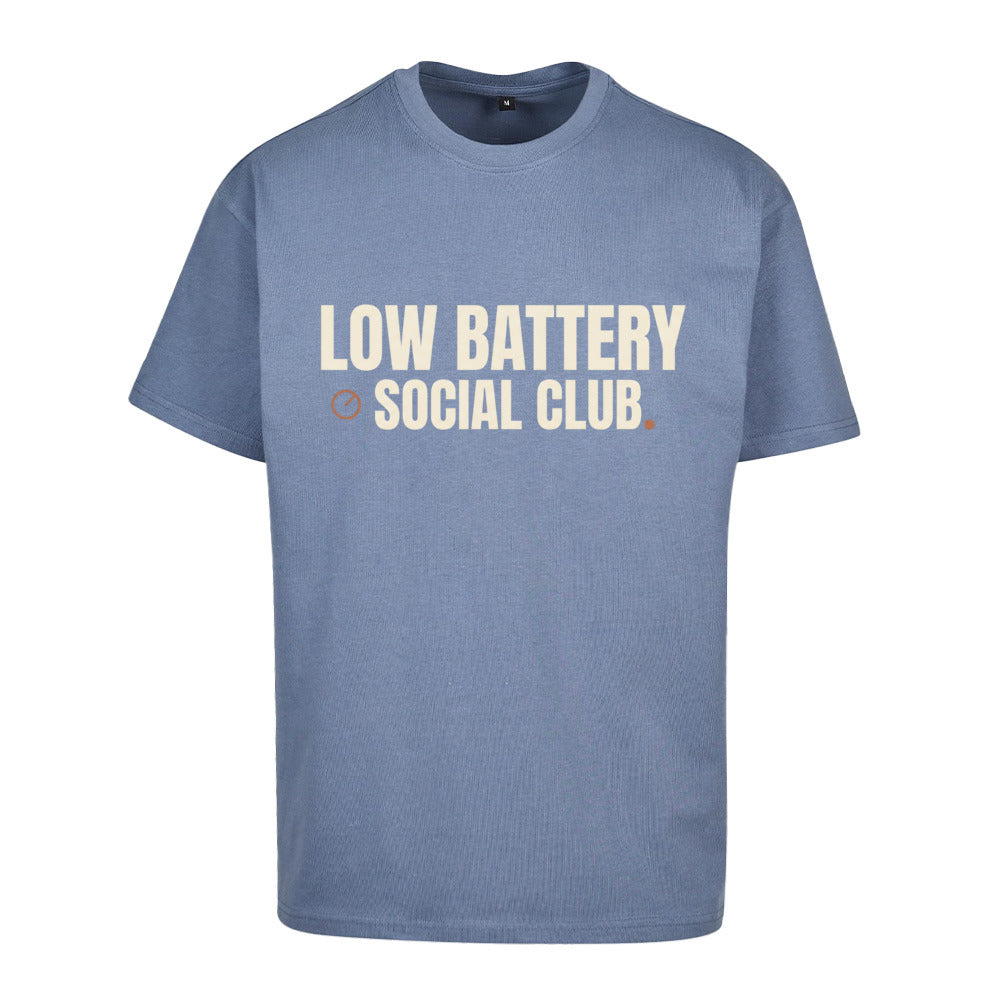 SVARTWEAR Unisex T-Shirt - „LOW BATTERY“ - 240 GSM HEAVYWEIGHT COTTON