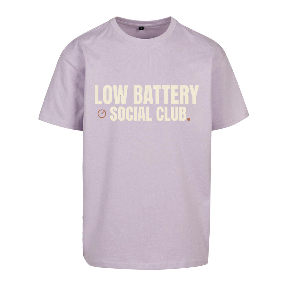 SVARTWEAR Unisex T-Shirt - „LOW BATTERY“ - 240 GSM HEAVYWEIGHT COTTON