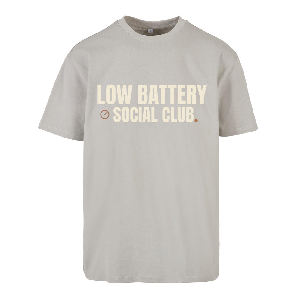 SVARTWEAR Unisex T-Shirt - „LOW BATTERY“ - 240 GSM HEAVYWEIGHT COTTON