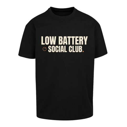 SVARTWEAR Unisex T-Shirt - „LOW BATTERY“ - 240 GSM HEAVYWEIGHT COTTON