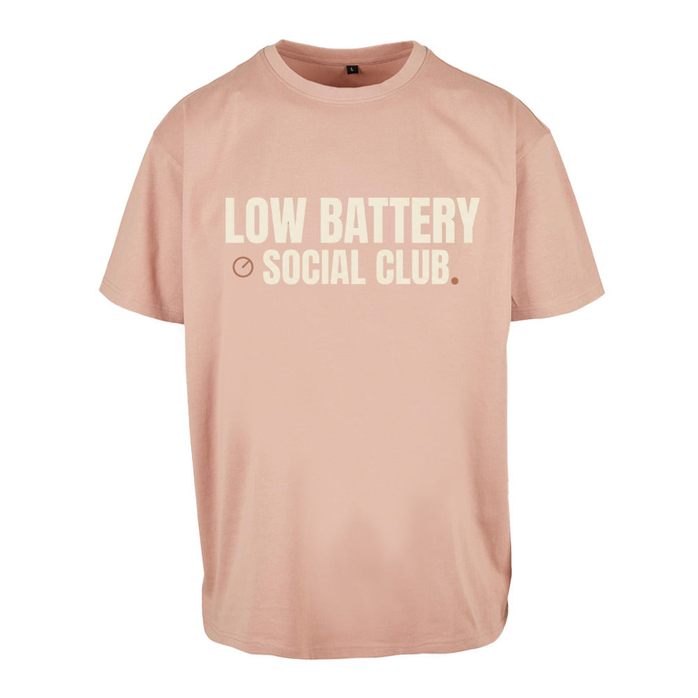 SVARTWEAR Unisex T-Shirt - „LOW BATTERY“ - 240 GSM HEAVYWEIGHT COTTON