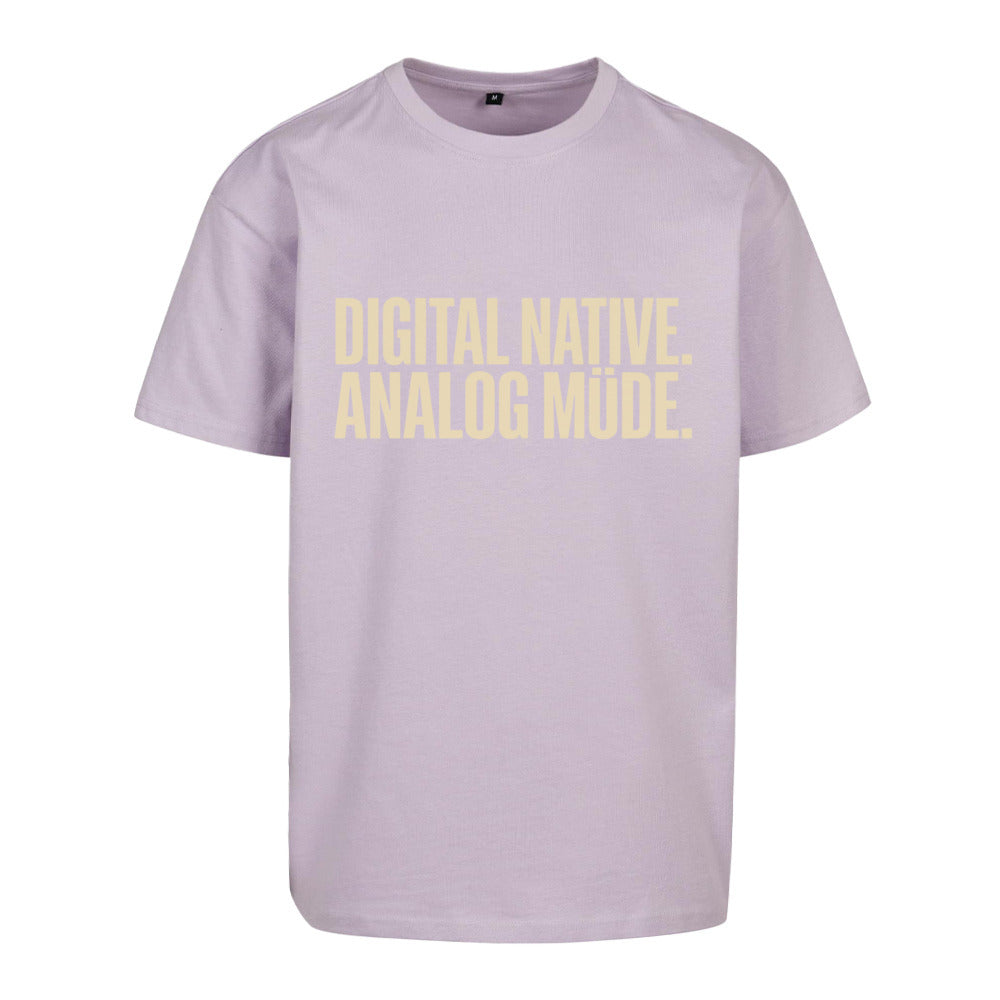 SVARTWEAR Unisex T-Shirt - „ANALOG MÜDE“ - 240 GSM HEAVYWEIGHT COTTON