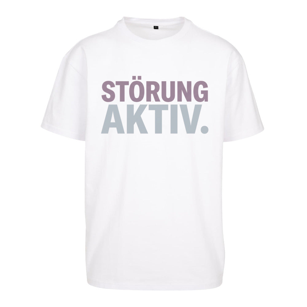 SVARTWEAR Unisex T-Shirt - „STÖRUNG AKTIV“ - 240 GSM HEAVYWEIGHT COTTON