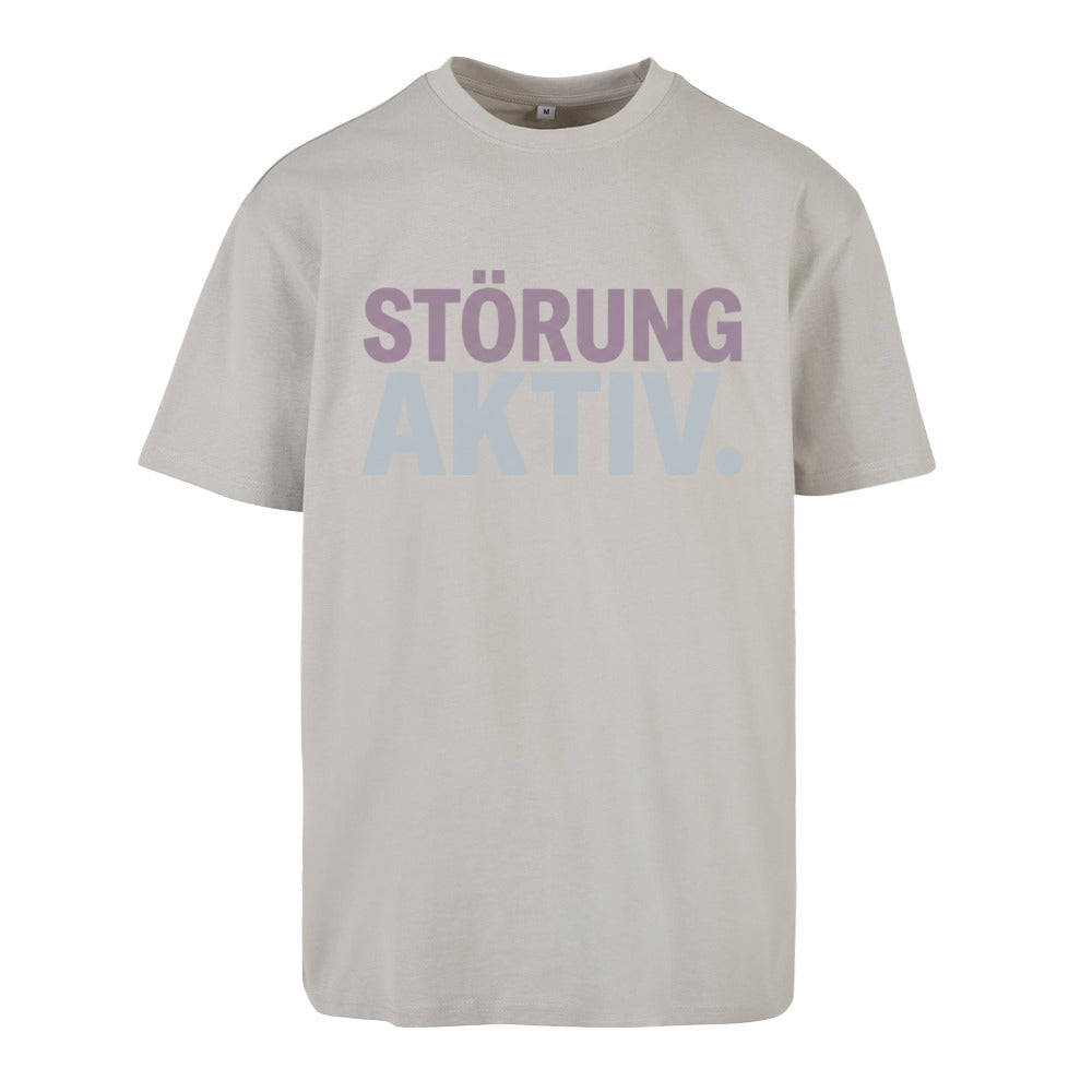 SVARTWEAR Unisex T-Shirt - „STÖRUNG AKTIV“ - 240 GSM HEAVYWEIGHT COTTON