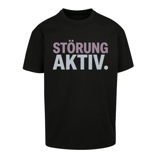 SVARTWEAR Unisex T-Shirt - „STÖRUNG AKTIV“ - 240 GSM HEAVYWEIGHT COTTON