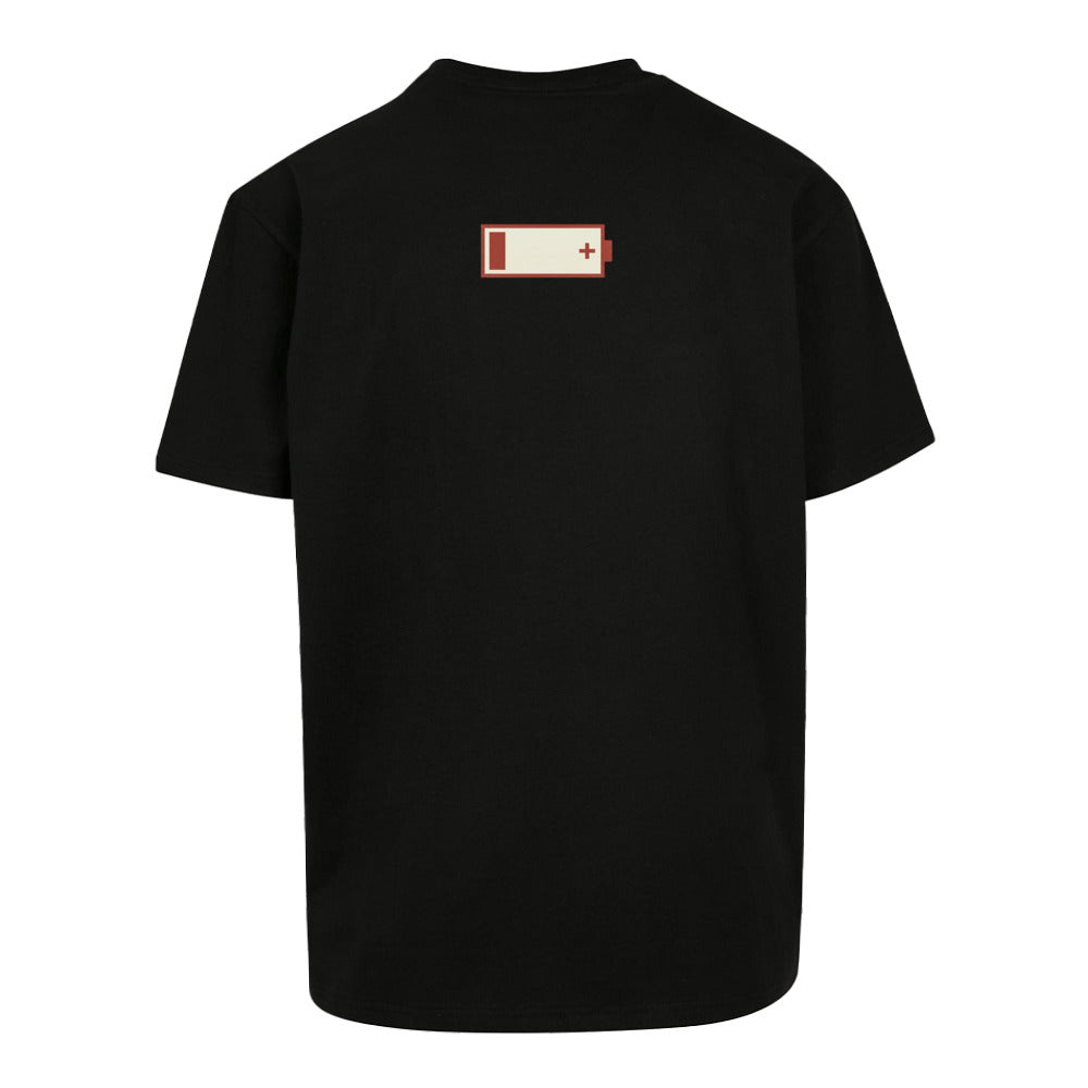 SVARTWEAR Unisex T-Shirt - „AKKU LEER“ - 240 GSM HEAVYWEIGHT COTTON
