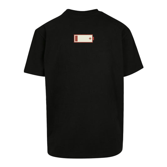 SVARTWEAR Unisex T-Shirt - „AKKU LEER“ - 240 GSM HEAVYWEIGHT COTTON