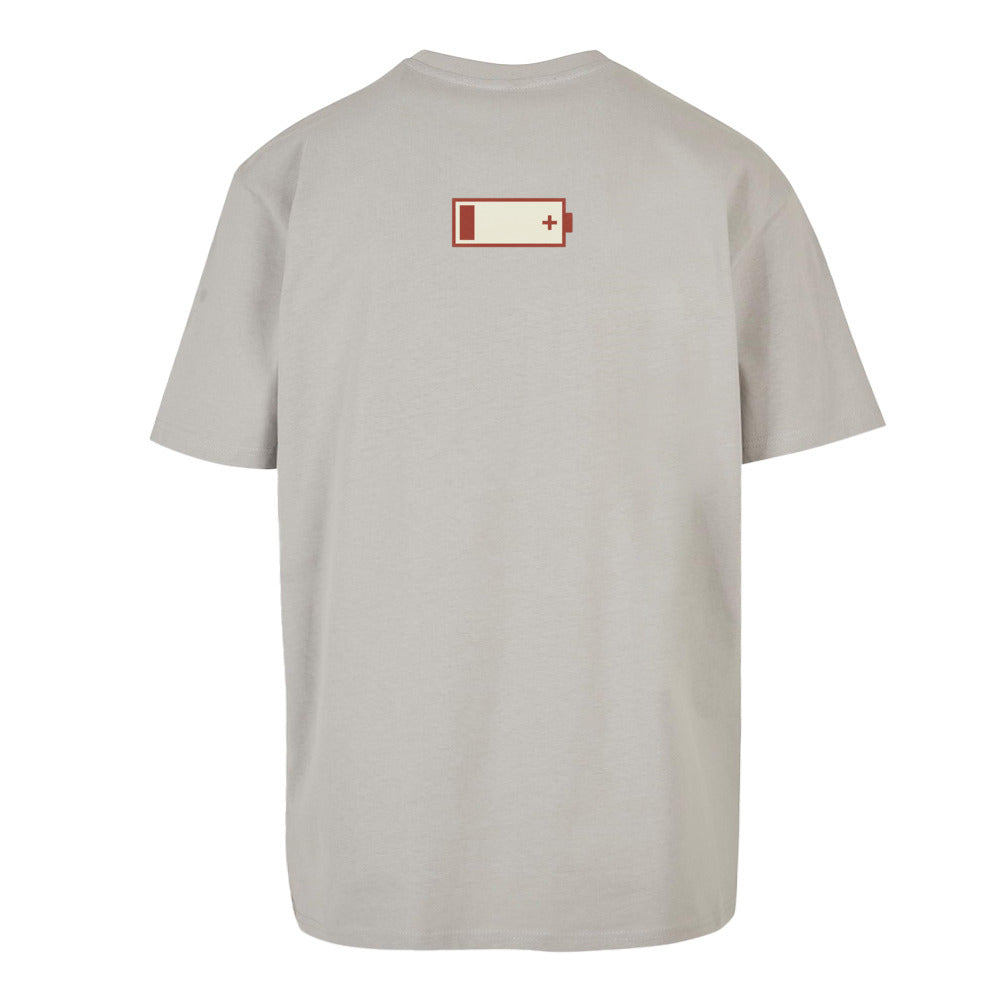 SVARTWEAR Unisex T-Shirt - „AKKU LEER“ - 240 GSM HEAVYWEIGHT COTTON