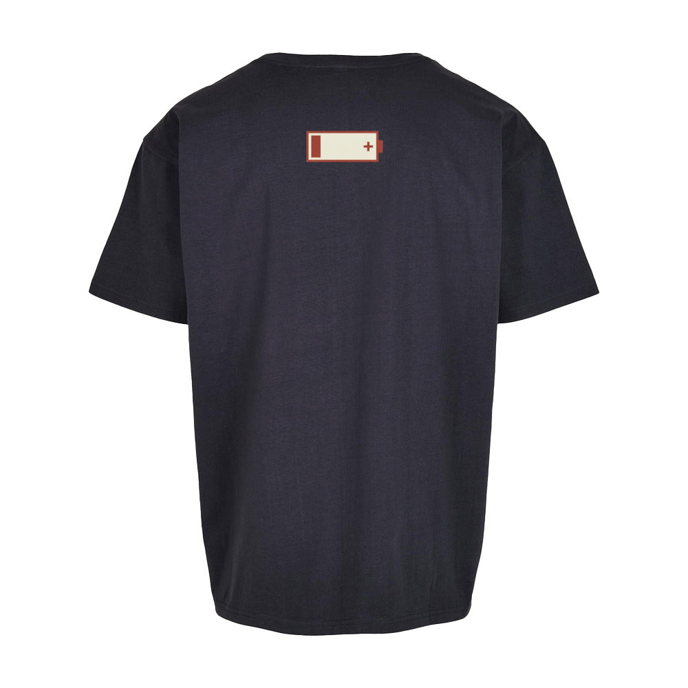SVARTWEAR Unisex T-Shirt - „AKKU LEER“ - 240 GSM HEAVYWEIGHT COTTON