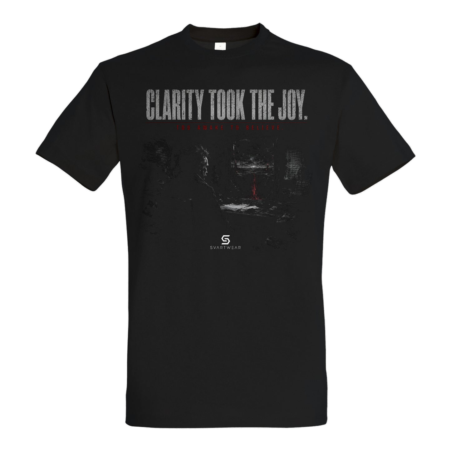 SVARTWEAR Statement Shirt „Clarity Took the Joy.“