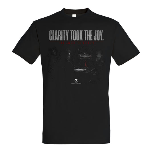 SVARTWEAR Statement Shirt „Clarity Took the Joy.“