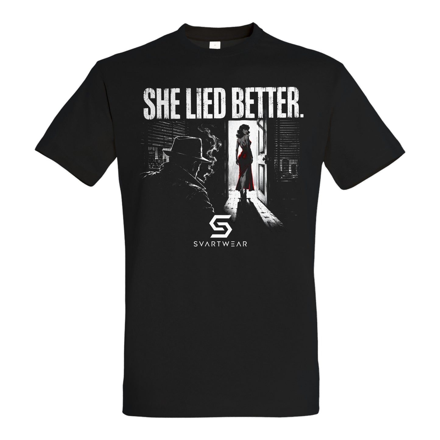 SVARTWEAR Statement Shirt „She Lied Better.“