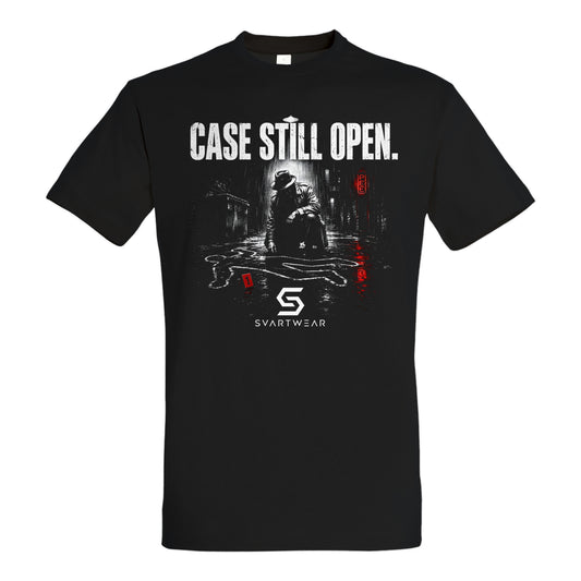 SVARTWEAR Statement Shirt „Case Still Open.“