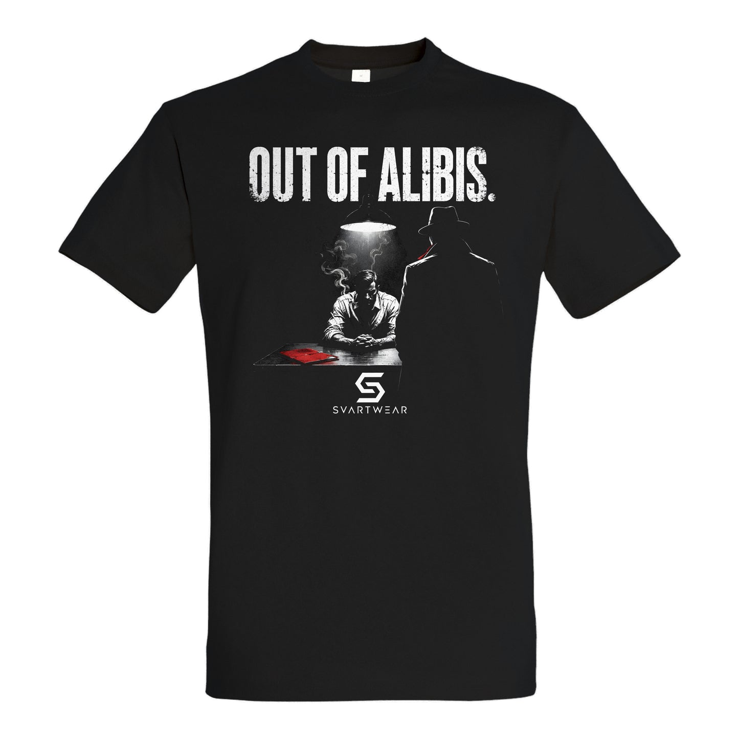 SVARTWEAR Statement Shirt „Out of Alibis.“