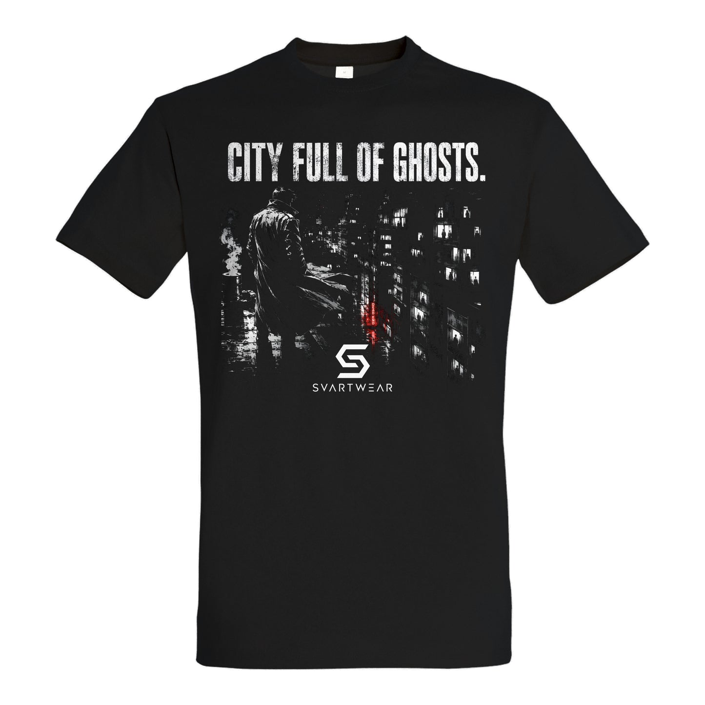 SVARTWEAR Statement Shirt „City Full of Ghosts.“
