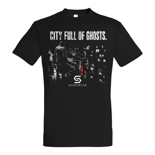 SVARTWEAR Statement Shirt „City Full of Ghosts.“