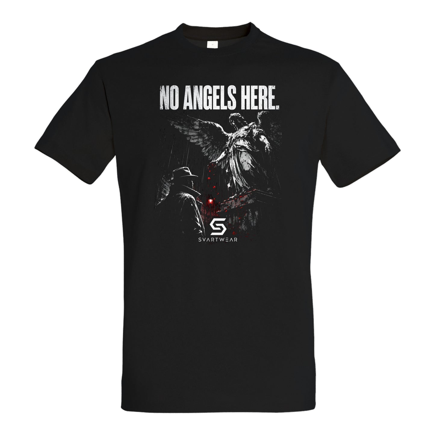 SVARTWEAR Statement Shirt „No Angels Here.“